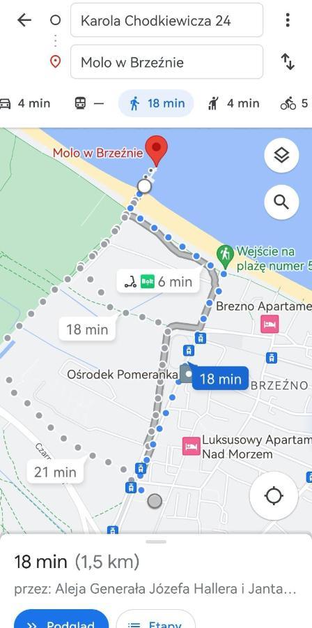 Mieszkanie Brzezno Przy Plazy 格但斯克 外观 照片